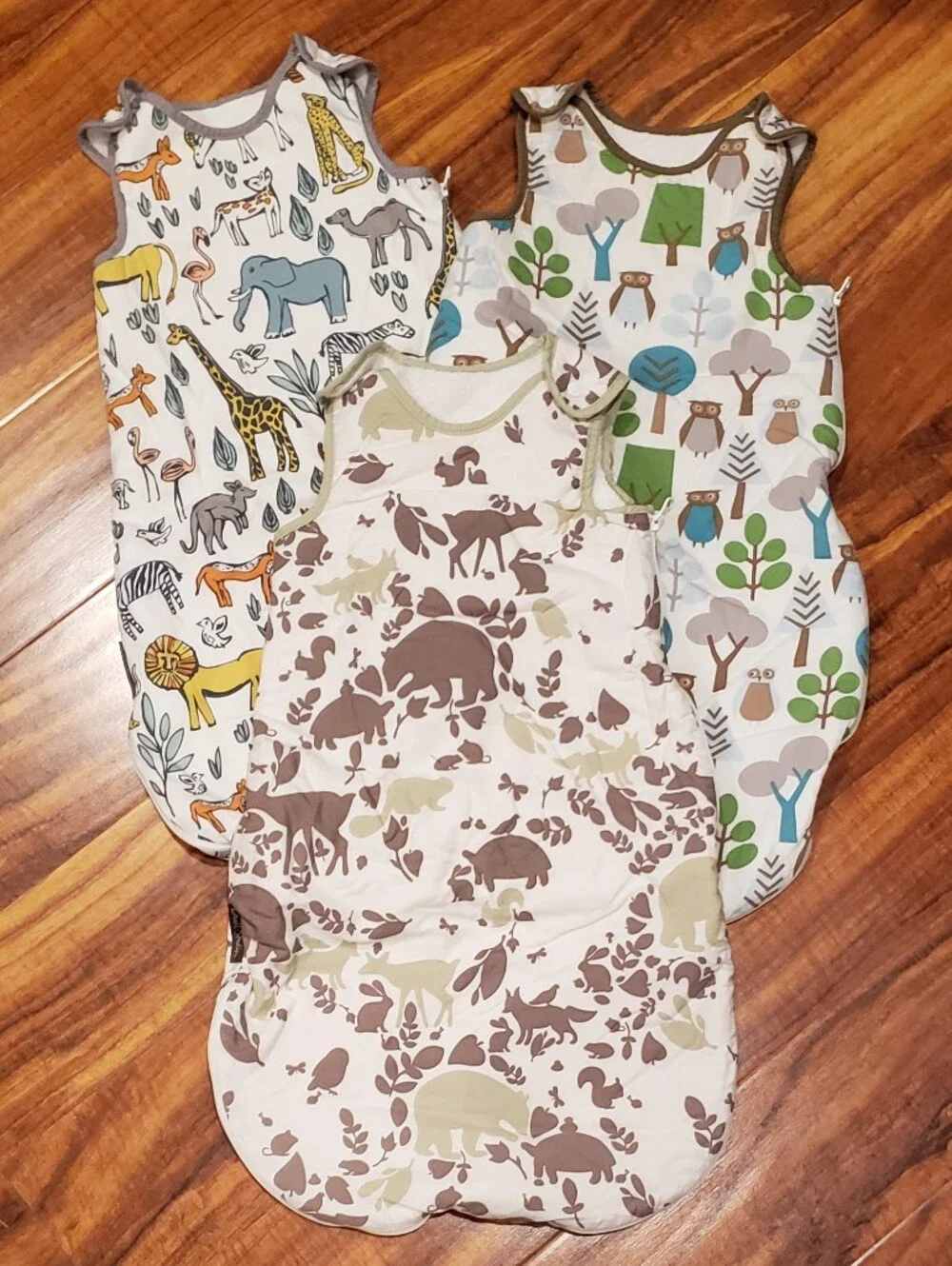 Dwell Studio 0-6 months fleece lined sleep sack set (3)